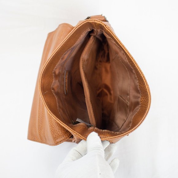 Aldo Brown Leather Small Crossbody w/ Tablet Holde - Picture 7 of 8